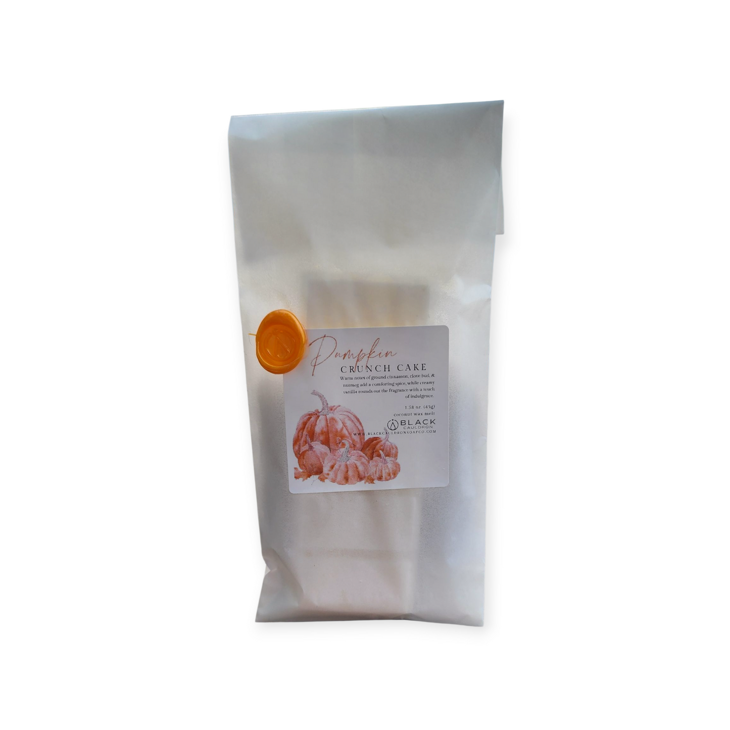 Pumpkin Crunch Cake Wax Melts - Wax Melts for Warmer - Handmade Wax Tart - Soy Wax - Wax Snap Bar Melts