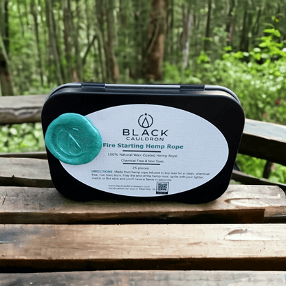 25 Soy Wax Infused Hemp Twine Fire Starters All Natural Hemp Matches Bushcraft Camping Survival Emergency Grill Lighter