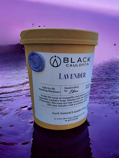 Lavender Laundry Soap Powder 19.4oz - fully compostable packaging!!