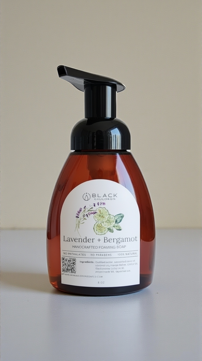 Foaming Soap:  Lavender Bergamot Moisturizing & Natural Handcrafted Soap with Essential Oils