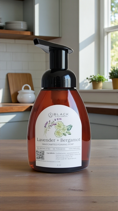 Foaming Soap:  Lavender Bergamot Moisturizing & Natural Handcrafted Soap with Essential Oils