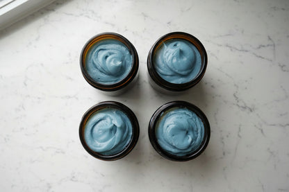 Blue Tansy Tallow Face Cream – Whipped Botanical Moisturizer for Deep Nourishment for Sensitive Skin | Grass Fed Tallow | Non-Comedogenic