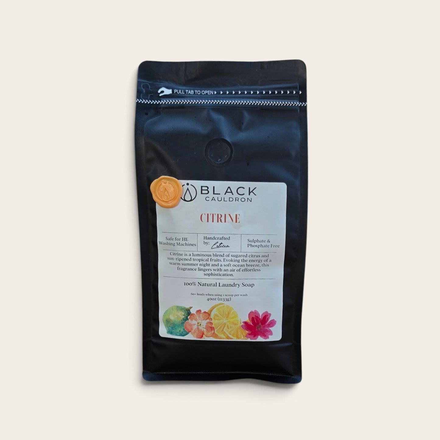 Citrine - Natural Laundry Soap Powder 40oz