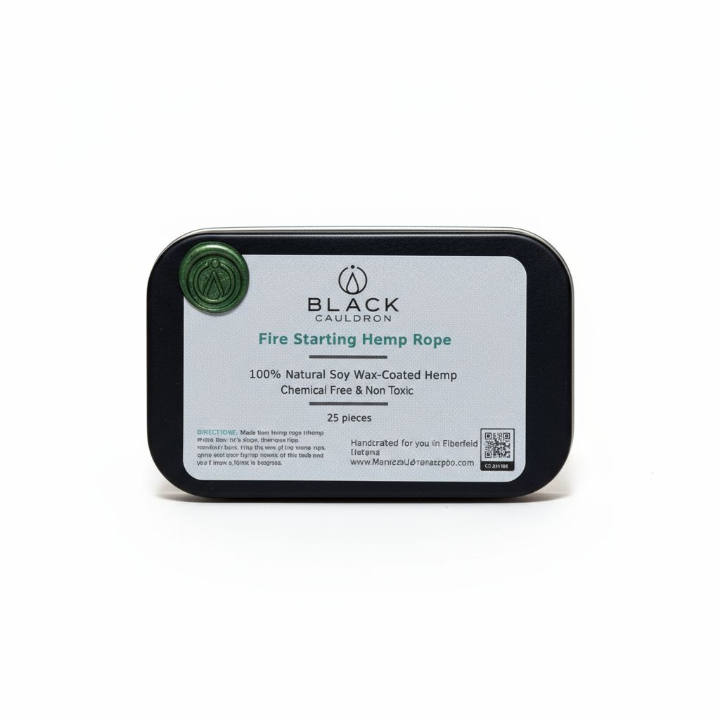 25 Soy Wax Infused Hemp Twine Fire Starters All Natural Hemp Matches Bushcraft Camping Survival Emergency Grill Lighter