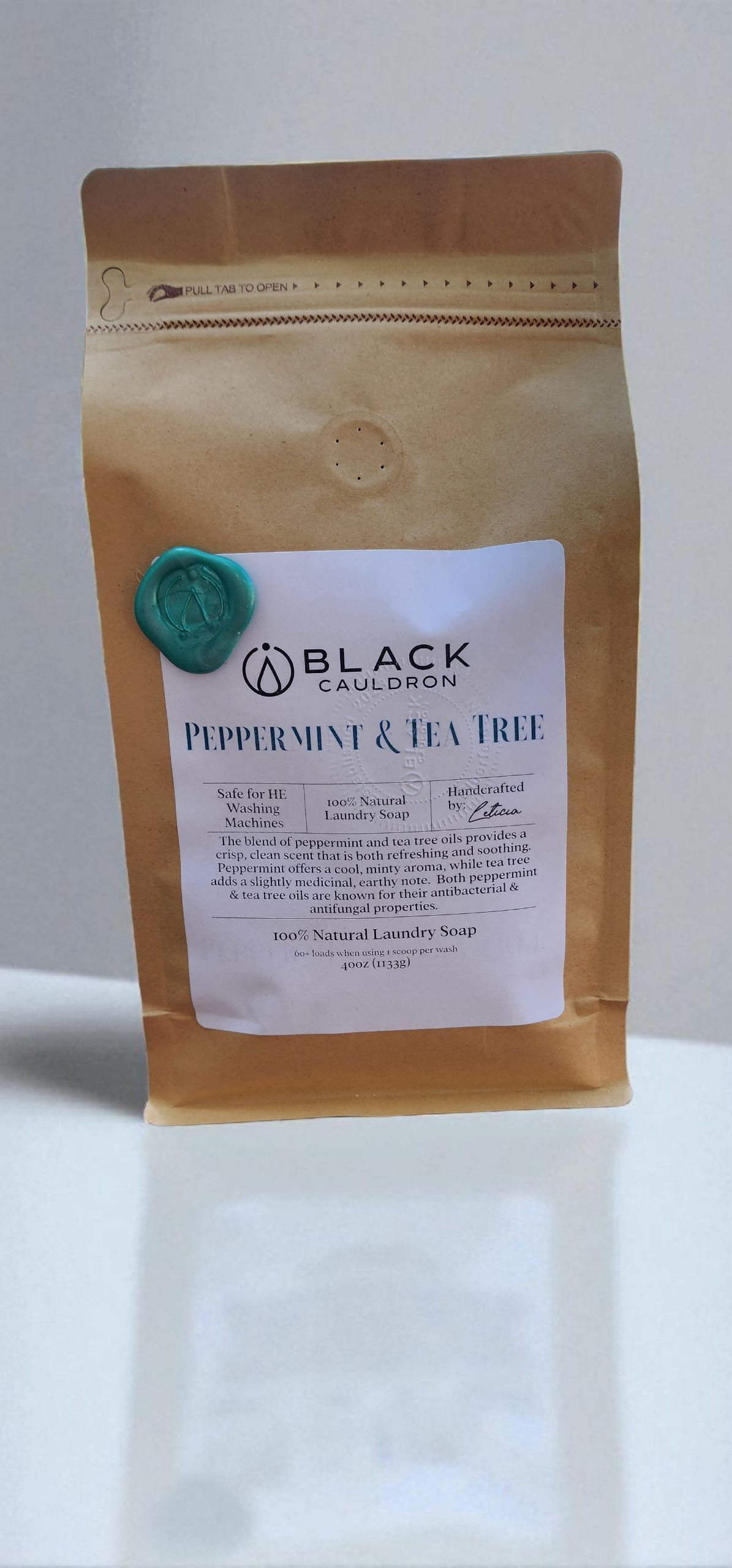 Peppermint & Tea Tree Natural Laundry Soap Powder 40oz