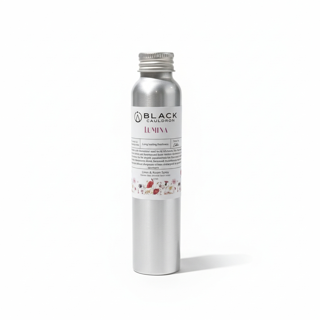 Silver cylindrical container with 'Black Cauldron' branding on a white background