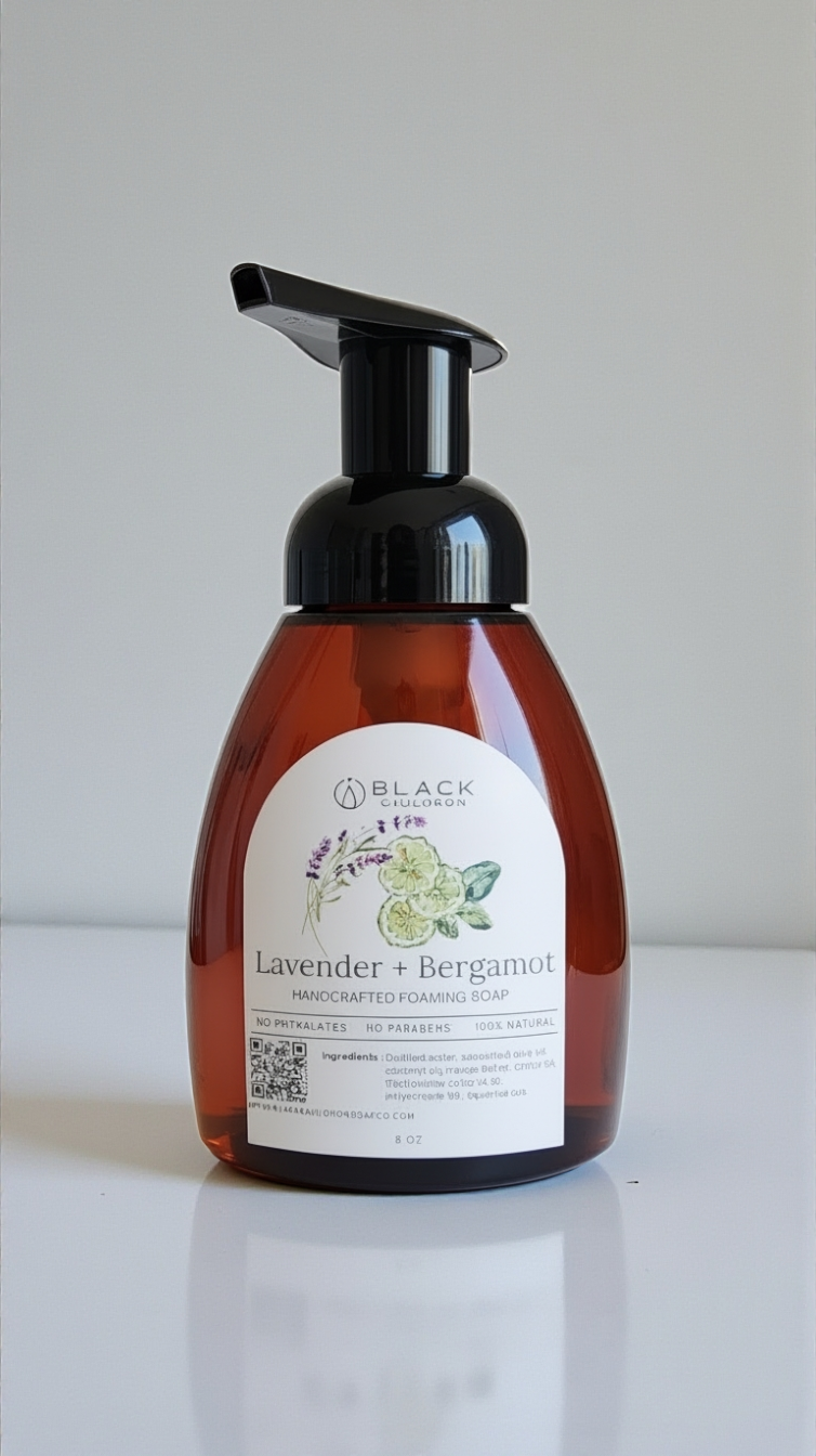 Foaming Soap:  Lavender Bergamot Moisturizing & Natural Handcrafted Soap with Essential Oils