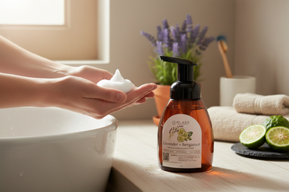 Foaming Soap:  Lavender Bergamot Moisturizing & Natural Handcrafted Soap with Essential Oils